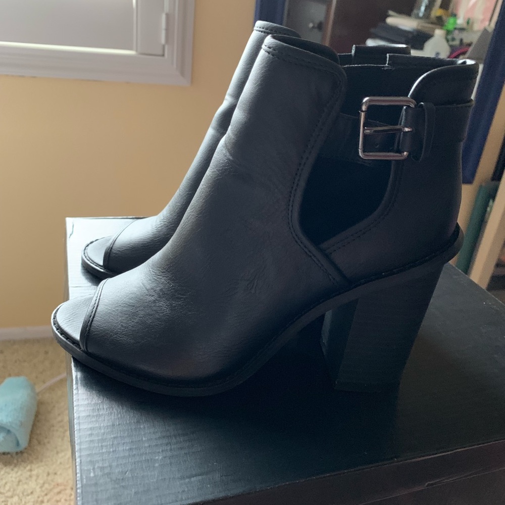 Forever 21 peep toe boots